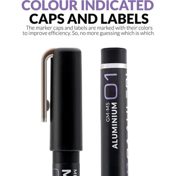 Gaahleri Metallic Series Markers X 2 - Aluminium (Gaahleri)