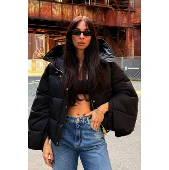 Dámský kabát Dámská bunda PINKO IMPASTO IMBOTTITO 105656A2TFZ99 černá Velikost: L