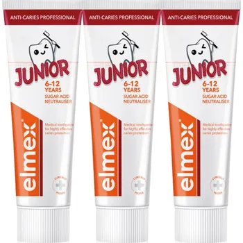 zubní pasta Elmex Anti-Caries Professional Junior zubní pasta pro děti 3x75 ml