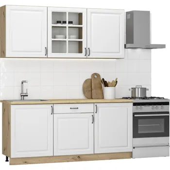 Kuchyňská linka Kuchyňská linka Naturel Gloria white 1,8 m KSETGLORIA