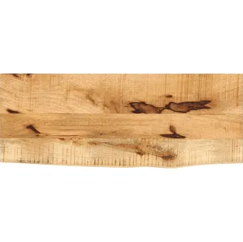 Psací stůl OMAXI Stolní deska 90x20x2,5 cm živá hrana hrubé mangovníkové dřevo 090507