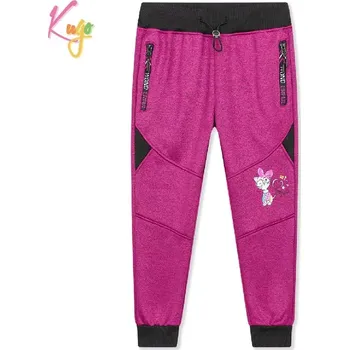 Teplé softshellové tepláky dívčí Kugo GK8636 růžové