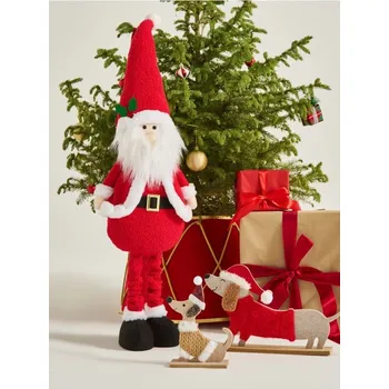 Vánoční dekorace Sinsay - Stojící vánoční dekorace ve tvaru Santa Clause - červená - 416HE-33X - 416HE-33X-ONE