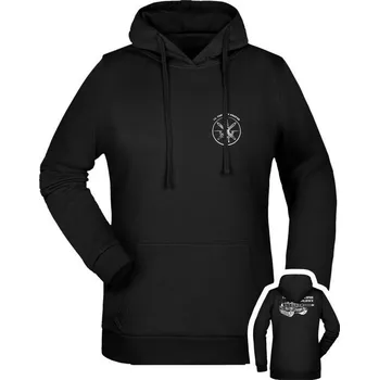 Dámská mikina Dámská mikina s kapucí 73. tankový prapor - LEOPARD 2A4 - černá