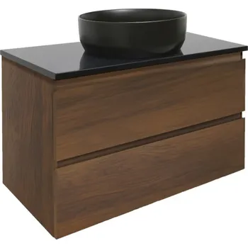 Koupelnový nábytek Koupelnová skříňka s krycí deskou SAT B-Way 79x50x45 cm ořech mat BWAY280NUTZ