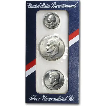 United States Mint Stříbrná sada 3 mincí - 200.Výročí nezávislosti