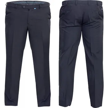 Pánské kalhoty D555 kalhoty pánské MAX L:32 společenské nadměrná velikost 42 tmavě modrá