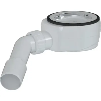 Sifon Vaničkový sifon MULTI 90 x 40/50mm nízký nerezová příruba ESLIM90KO