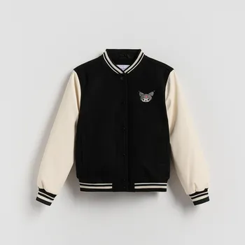 Dívčí bunda Reserved - Bunda bomber Kuromi - černý - 222EX-99X - 222EX-99X-158