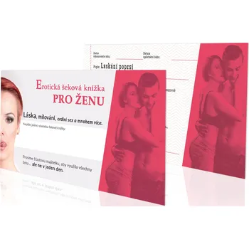Erotická hra Erotická šeková knížka pro ŽENU