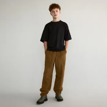 Dětská móda Reserved - Manšestrové kalhoty - zlatavá hnědá - 619FM-82X - 619FM-82X-152