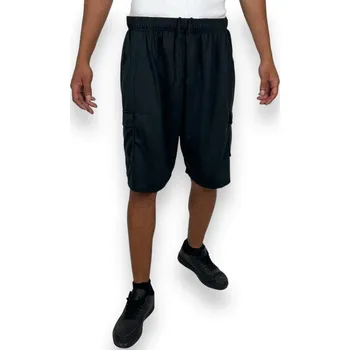 Pánské kraťasy Tovta Pánské šedé nadměrné teplákové kraťasy Barva: Černá, Velikost: 5XL