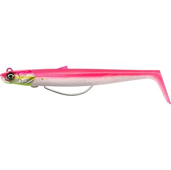 Umělá nástraha Savage Gear Gumová Nástraha Sandeel V2 WL Sinking Pink Pearl Silver 2+1 - 13 cm 33 g