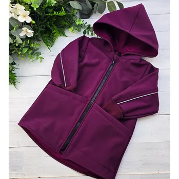 Kulišárny Softshell bunda s kapsami MALINOVÁ VELIKOST: 110
