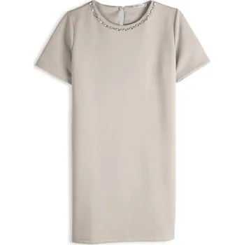 Dámské oblečení GATE Semišové šaty s kamínky 34 625-1148/225