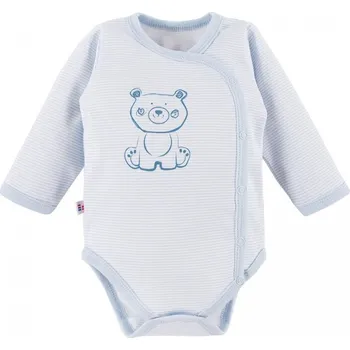 Eevi Body rozepínací s dlouhým rukávem BIG BEAR modré - 62