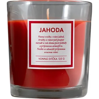 Svíčka Q Home vonná svíčka Jahoda 125 g