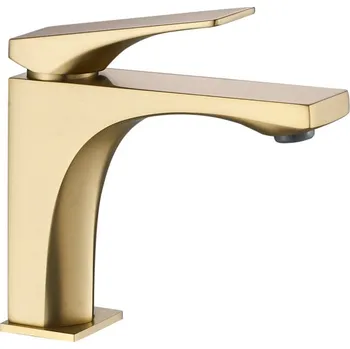 Vodovodní baterie REA Joe Brush Gold low Umyvadlová baterie nízká, kartáčovaná zlatá REA-B8990