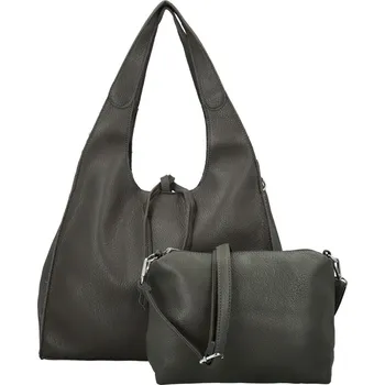 Kabelka Trendy dámský koženkový set kabelek Shane, tmavě šedý