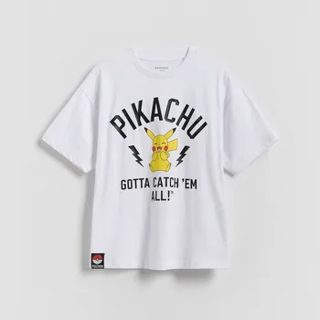 Dětská móda Reserved - Bavlněné tričko Pokemon - bílá - 061FH-00X - 061FH-00X-140