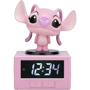 Budík Paladone Disney Icon Stitch Angel růžový