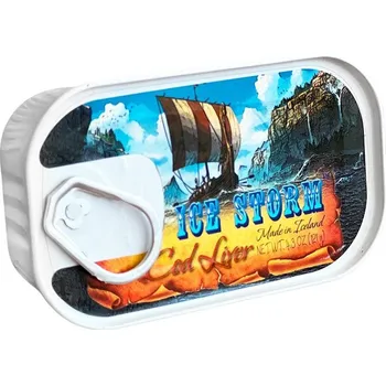 konzervovaná ryba Tresčí játra ve vlastní šťávě 121g Ice Storm