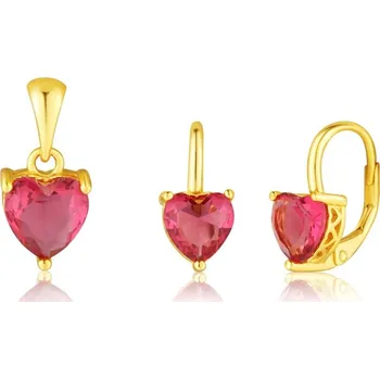 Souprava šperků Stříbrný set JVD SVLS0113SH2GR00