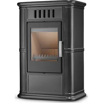 Krbová kamna 2energy Krbová kamna OLBIA s přívodem vzduchu, 7,5 kW | černá