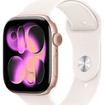 Apple Watch Series 11 GPS 42mm Rose Gold Aluminium Case with Light Blush Sport Band - M/L MEU44MP/A