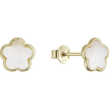 Náušnice Pozlacené stříbrné náušnice s perletí 11797.1