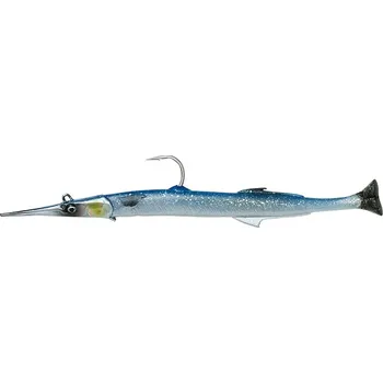Umělá nástraha Savage Gear Gumová Nástraha 3D Needlefish Pulse Tail Blue Silver - 14 cm 12 g