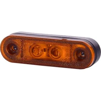 Přídavný světlomet Boční obrysové světlo LED, oranžový ovál 12/24V - Homologace