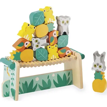 Dřevěná hračka Janod Dřevěná balanční hra Tropik