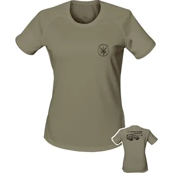 Dámské funkční tričko 73. tankový prapor - LEOPARD 2A4 - olivová