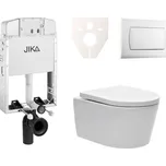 Cenově zvýhodněný závěsný WC set Jika k zazdění + WC SAT Brevis SIKOJW1