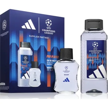 Pánský parfém Adidas UEFA Champions League Adidas UEFA Champions League Pro Player toaletní voda 50 ml + Adidas UEFA Champions League Pro Player sprchový gel pro muže 250 ml