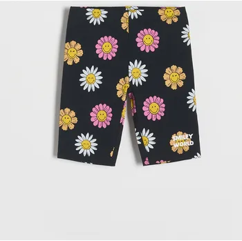 Dívčí sukně Reserved - SmileyWorld® cyklistické šortky - černý - 7244G-99X - 7244G-99X-128