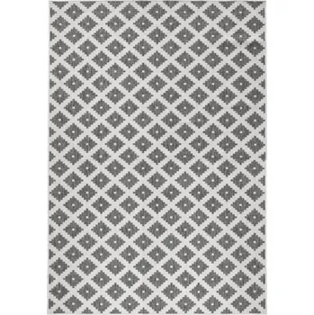 Koberec Kusový koberec Twin-Wendeteppiche 103126 grau creme – na ven i na doma