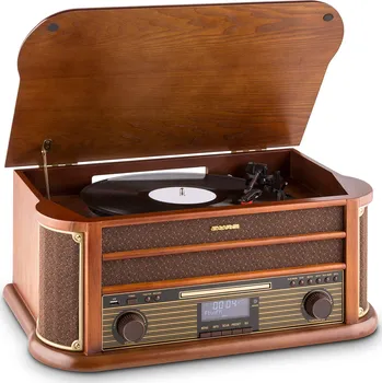 Gramofon Retro stereo zařízení Auna Belle Epoque 1908, USB, CD, MP3 (10008633)
