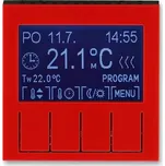 Termostat univerzální programovatelný - ovládací část, 3292H-A10301 65, ABB, Levit®, červená / kouřová černá (ABB, Levit®, červená / kouřová černá)