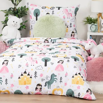 Povlečení 4Home Dětské bavlněné povlečení Fairytale Dream, 140 x 200 cm, 70 x 90 cm, růžová