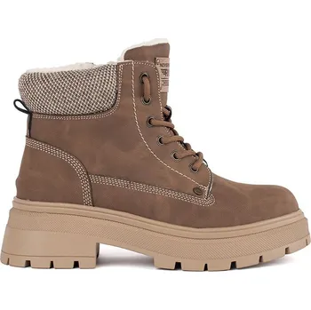 Dámská zimní obuv Hnědé zateplené dámské boty GD-