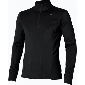 Pánské oblečení Pánské běžecké tričko Longsleeve Mizuno Active Warm Half Zip black