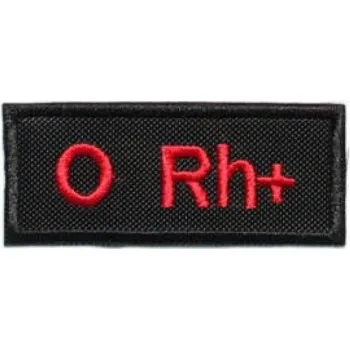 Nášivka TXR Moto nášivka s krevní skupinou 0 Rh+