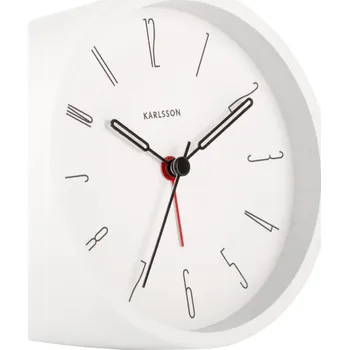 Budík Budík Belle Numbers iron bílý KARLSSON (Barva-bílá)