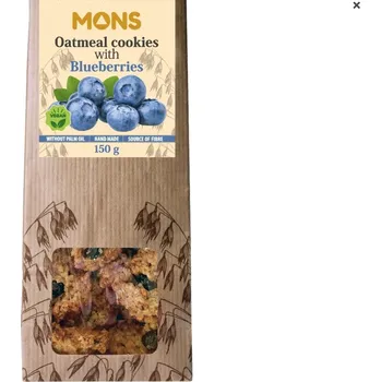MONS Ovesné sušenky s borůvkami 150g