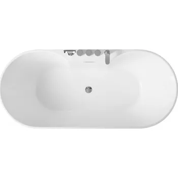Vana BRAIDER volně stojící nástěnná vana SUVERENIA 150 cm BÍLÁ 56.41.9 + SIFON, BATERIE