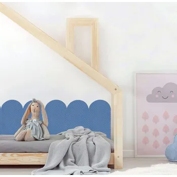 Dětská zábrana Pěnová ochrana zdi - Modré panely