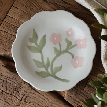 Majas Cottage Kameninový talíř Majas rose Květiny