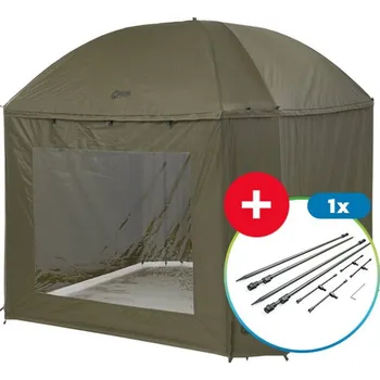 Bivak Deštník Mivardi Session Umbrella XL + Sada Stabilizačních Tyčí Hardcore